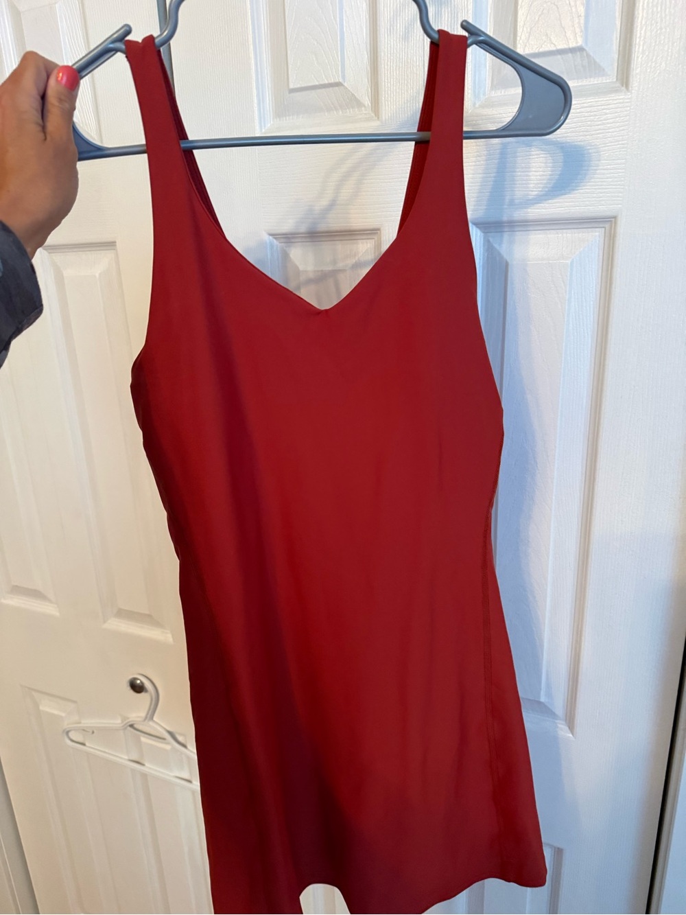 OLD NAVY POWERSOFT ATHLETIC DRESS - SIZE SM - Burnt Orange - built-in shorts bra